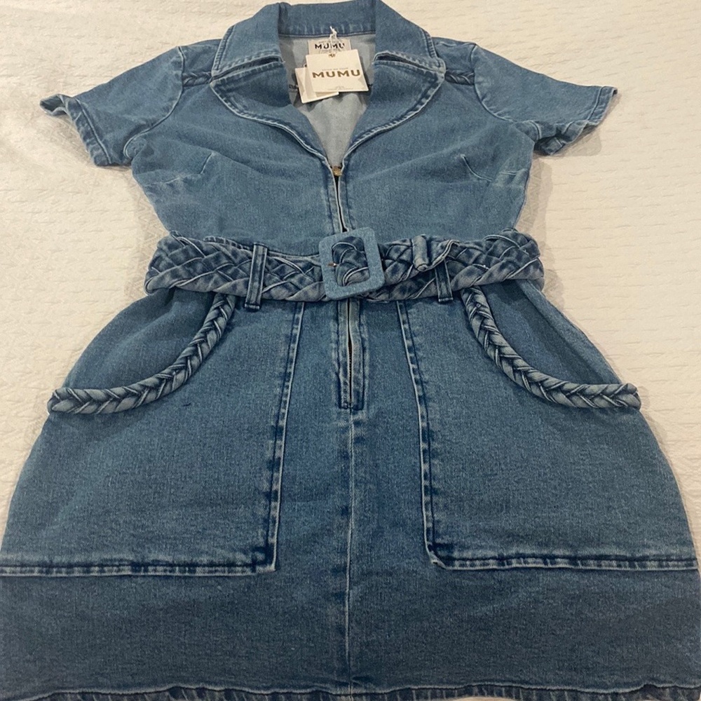 Show me Your Mumu outlaw dress in tide- size small